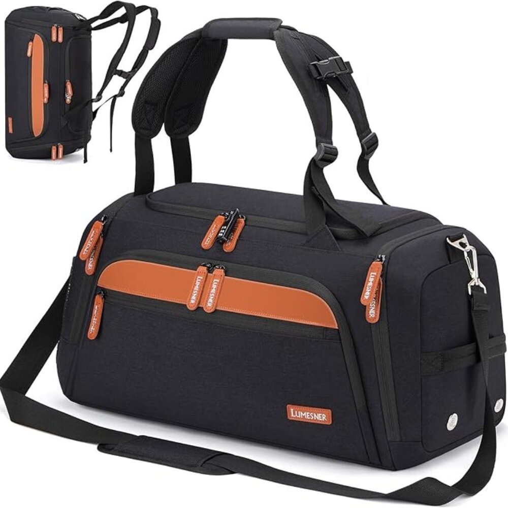 NWT! 38L Convertible Lightweight Duffel Backpack - Nylon/Polyester/Faux Leather
